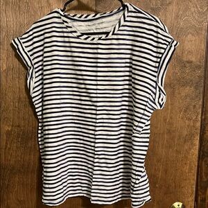 Lane Bryant Navy Striped Women’s Top